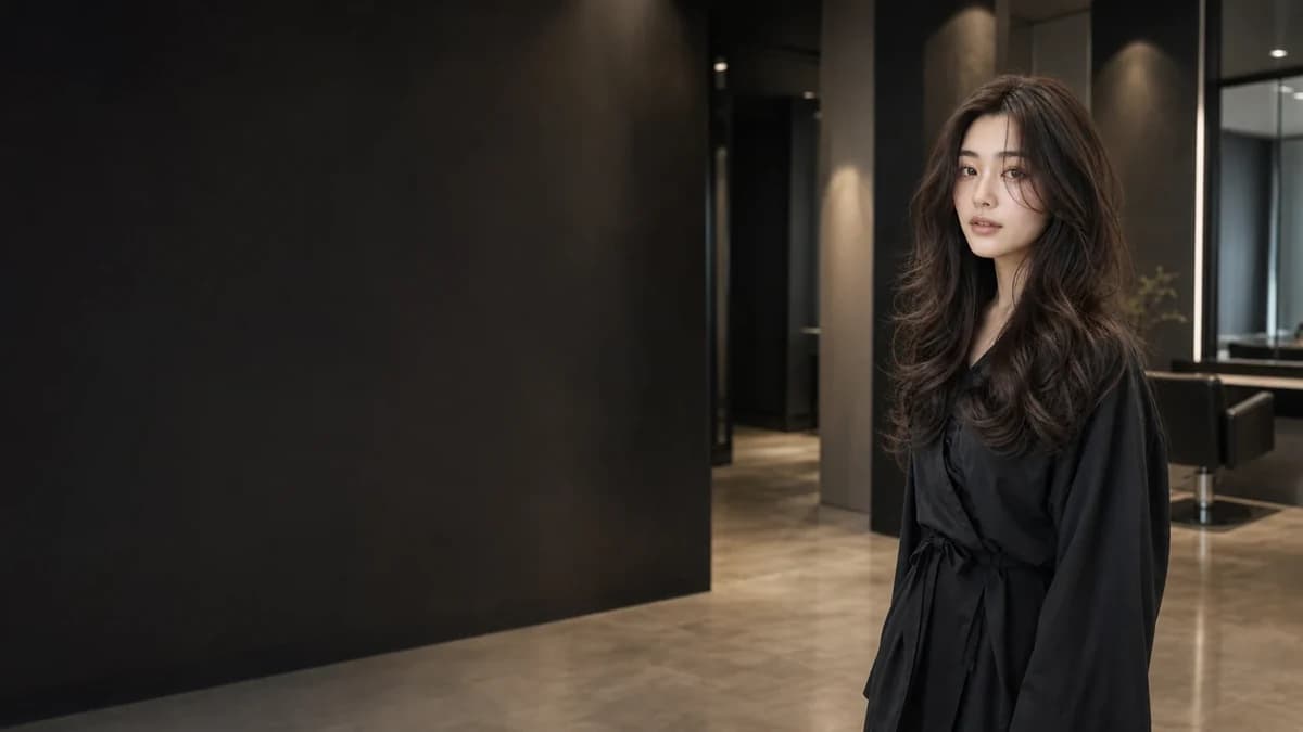 黑茶棕长发参考样片
